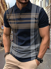 Men's Plus Size Short Sleeve Polo Shirt with Button Accents â€?Big & Tall Fit