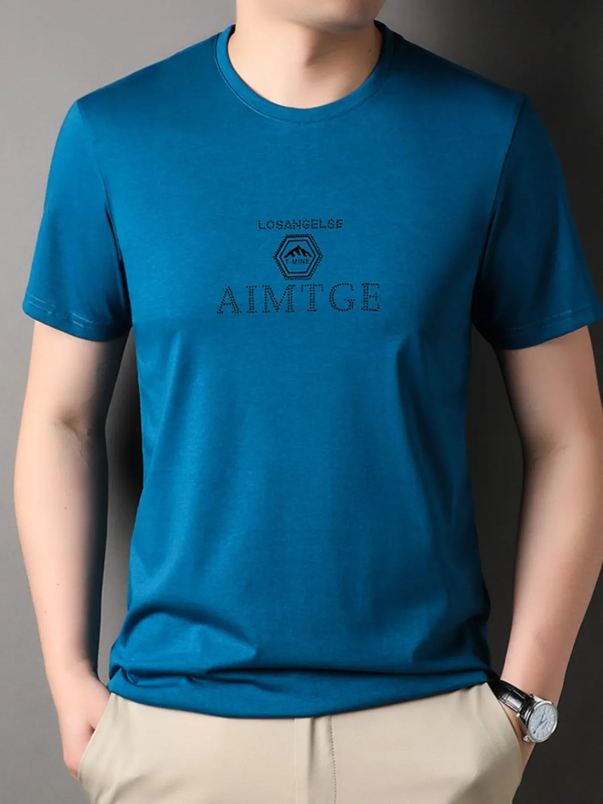 Men's Plus Size Crew Neck Short Sleeve Tee