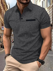 Relaxed Fit Men's Short Sleeve Polo â€?Plus Size with Collar