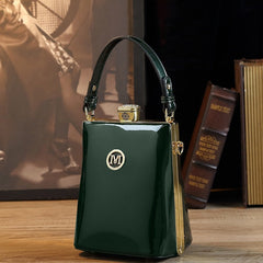 All-matching Patent Leather Glossy One Shoulder Crossbody Bag