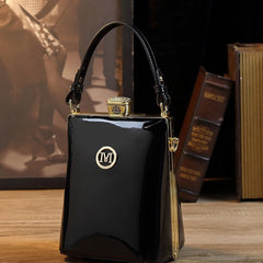 All-matching Patent Leather Glossy One Shoulder Crossbody Bag
