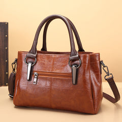 New Retro Contrasting Color Large Capacity Bag
