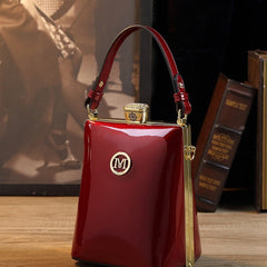 All-matching Patent Leather Glossy One Shoulder Crossbody Bag