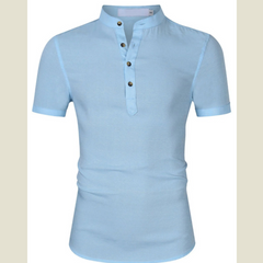 Men's Collar Neck Short Sleeve Polo Shirt