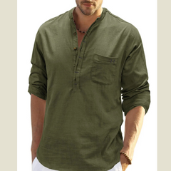 Men's Basic style Button Detail Polo