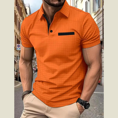 Relaxed Fit Men's Short Sleeve Polo â€?Plus Size with Collar