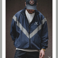 Hooded Pilot Jacket Loose Training Wear Men