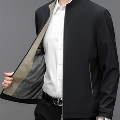 Stand Collar Middle-aged Men Casual Jacket