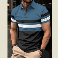 Relaxed Fit Men's Plus Size Polo â€?Collared Neck Short Sleeve Shirt