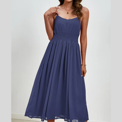 Scoop Neck Midi Cami Dress