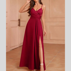 Slit Spaghetti Strap Maxi Dress
