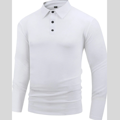 Men's Plus Size Button Neck Long Sleeve Henley Top