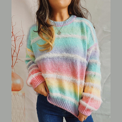 Stylish Bow Adorned Round‑Neck Knit