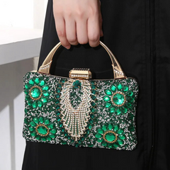 New Metal Handheld Handmade Diamond Inlaid Dinner Bag
