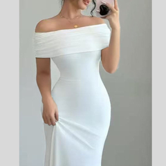 Off-Shoulder Bodycon Maxi Dress