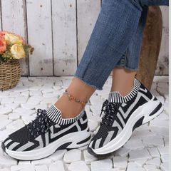 Round Toe Platform Sneakers