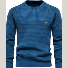 Texture Round Neck Long Sleeve Sweater