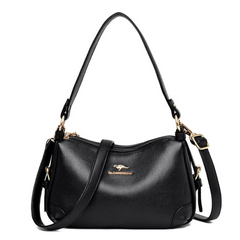 Women's Bags, Solid Color Bags, Ladies Fashion Soft Leather Large-capacity One-shoulder Messenger Bag