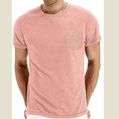 Men's Classic Round Neck Pocket T-Shirt