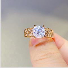 1.5 Carat 925 Sterling Silver Moissanite Ring
