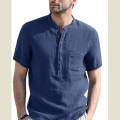Men's Button Detail Short Sleeve Polo