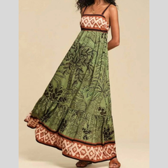 Tropical Print Maxi Cami Dress