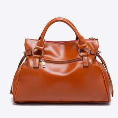 Chic PU Leather Handbag with Tassel Accents