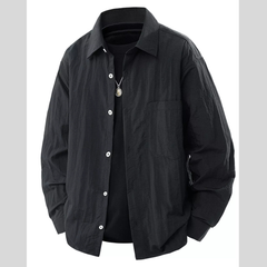 Men's Plus Size Lightweight Button-Down Shirt