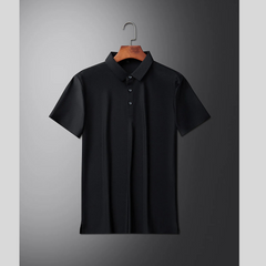Men's Plus Size Breathable Short Sleeve Polo Shirt