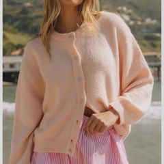 Button Down Long Sleeve Cardigan
