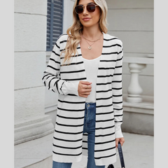 Women's Open Front Long Sleeve Knit Cardigan