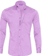 Men's Full Size Classic Button-Down Long Sleeve Business Shirt Plus Size