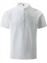 Men's Big & Tall Casual Shirt â€?Button Trim, Short Sleeves