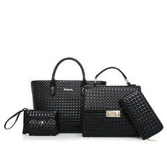 European And American Fashion Plaid Mother Bag Five-piece Set