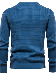 Texture Round Neck Long Sleeve Sweater