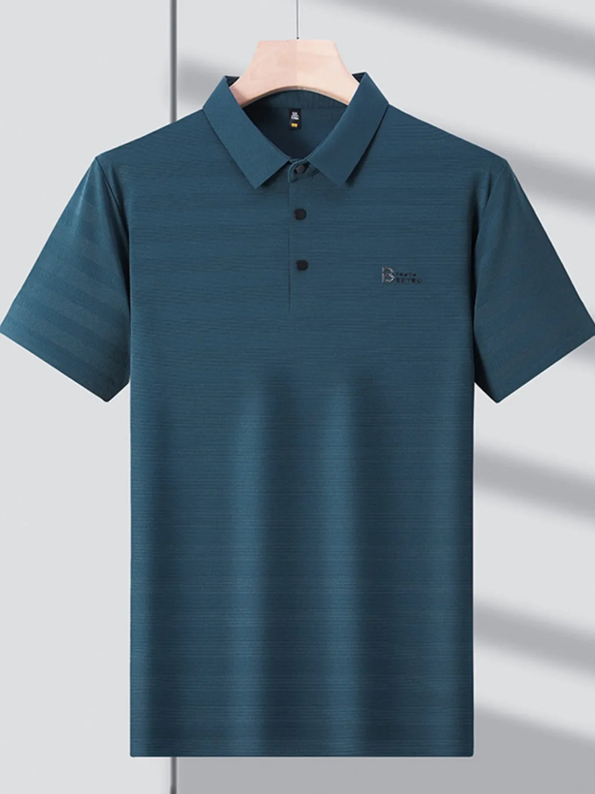 Men's Wide Fit Striped Polo Tee