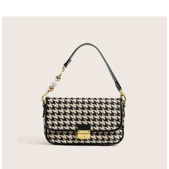 Fashion Ins Houndstooth Pattern Shoulder Bag