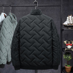 Compressed Cotton Stand Collar Men's Cotton-padded Coat Winter Coat Short Clothes Korean Style Trendy Cotton Clothing Workwear Winter Cotton-padded Jacket