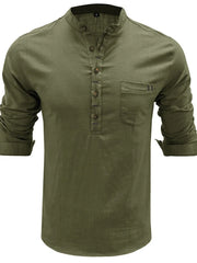 Men's Basic style Button Detail Polo