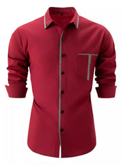 Men's Extended Size Button Down Shirt â€?Long Sleeve Comfort Fit