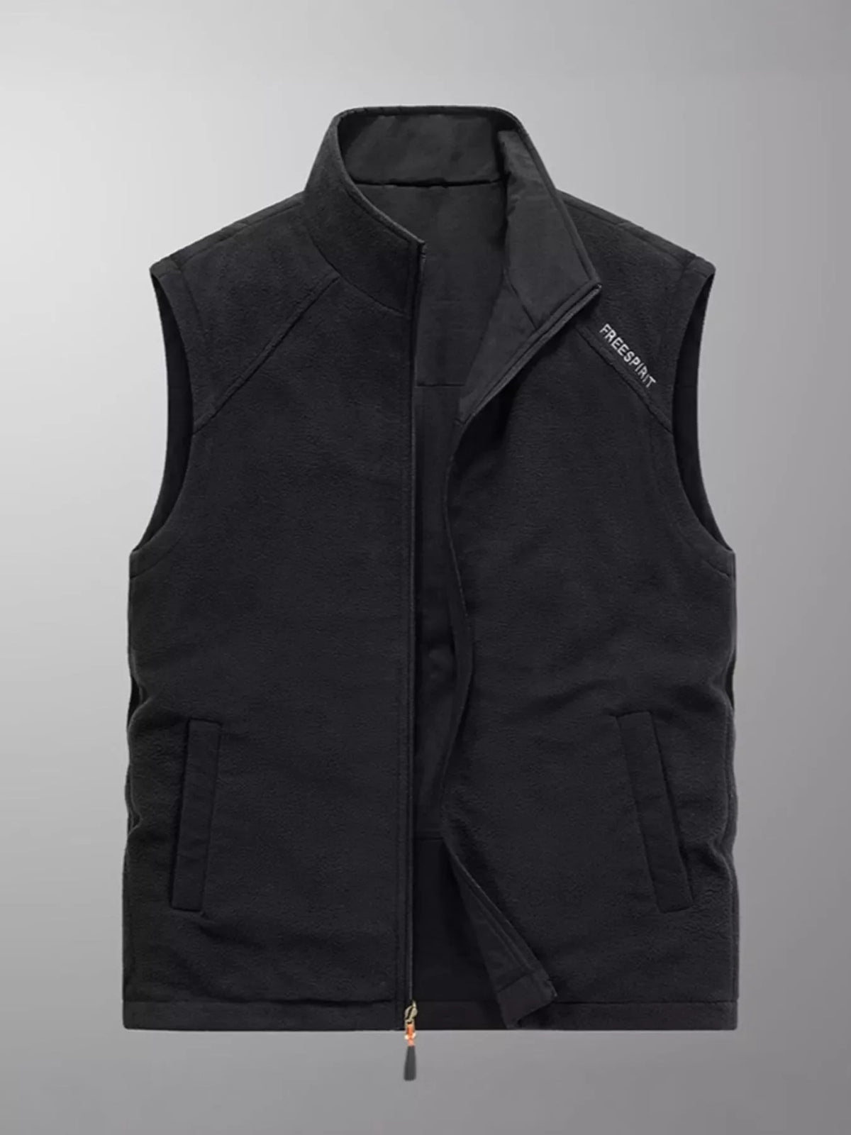 Men's Plus Size Zip Up Fleece Vest