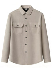 Men's Plus Size Button Up Long Sleeve Shirt