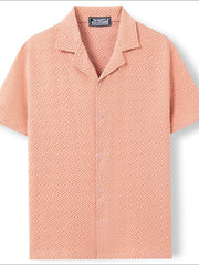 Everyday Plus Size Short Sleeve Button Shirt â€?Men