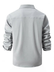 Full Size Men's Classic Plus Size Button-Up Shirt