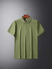 Men's Plus Size Slim Fit Short Sleeve Polo Shirt