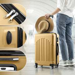 Vertical Striped Four In One Suitcase- FREE USA SHIPPING