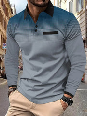 Men's Collared Long Sleeve Polo â€?Big & Tall Everyday Style