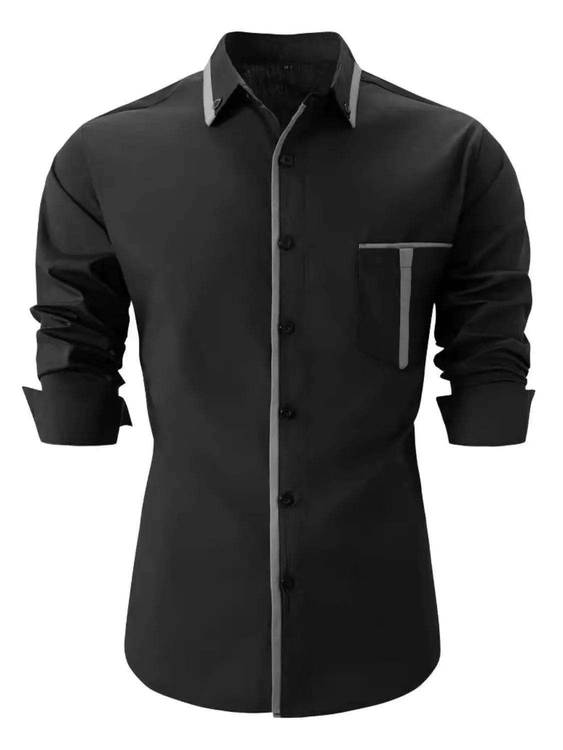 Men's Extended Size Button Down Shirt â€?Long Sleeve Comfort Fit