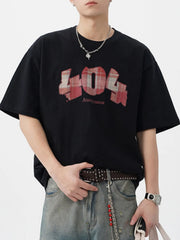 Men's Extended Size Casual Round Neck T-Shirt