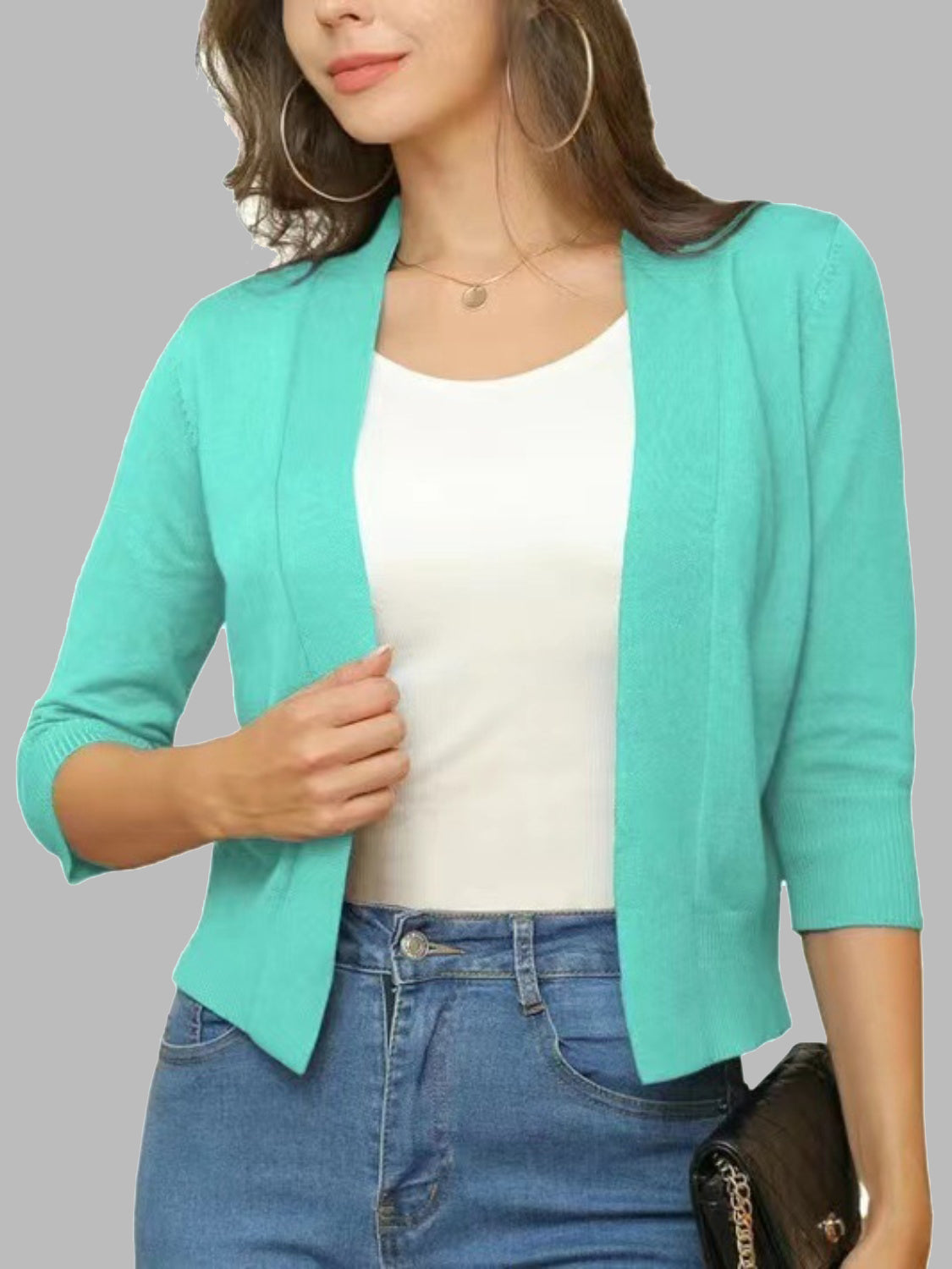 Open Front Knit Sweater